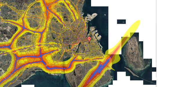 Trafikstøjkort på Finlandsgade 31, 4. tv, 2300 København S