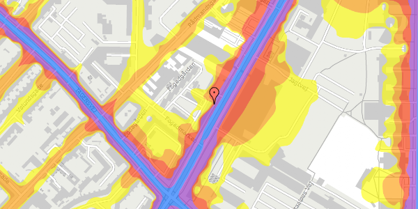 Trafikstøjkort på Fogedgården 4, 1. mf, 2200 København N