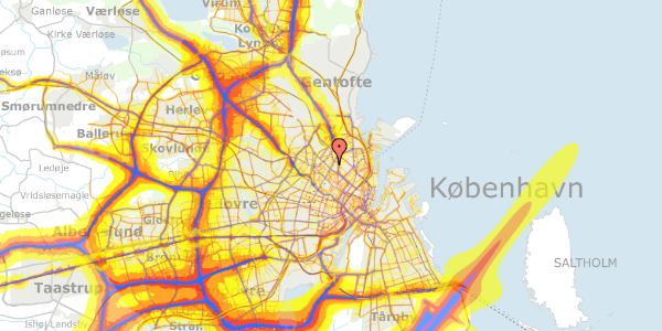 Trafikstøjkort på Fogedgården 7, st. tv, 2200 København N