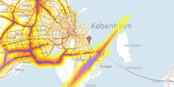 Trafikstøjkort på Formosavej 17, 2300 København S