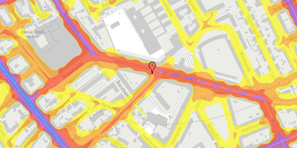 Trafikstøjkort på Frankrigshusene 1, st. th, 2300 København S