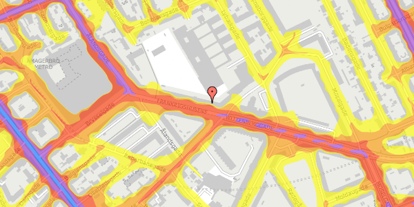 Trafikstøjkort på Frankrigshusene 6, 1. th, 2300 København S