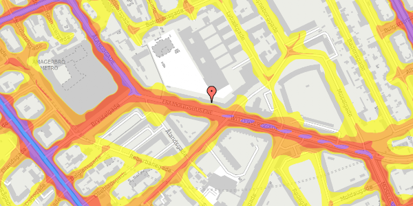 Trafikstøjkort på Frankrigshusene 8, 4. th, 2300 København S