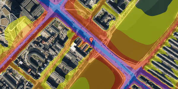 Trafikstøjkort på Fredensgade 3, st. th, 2200 København N