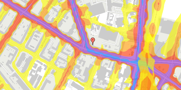 Trafikstøjkort på Frederiksborgvej 2, 2. tv, 2400 København NV