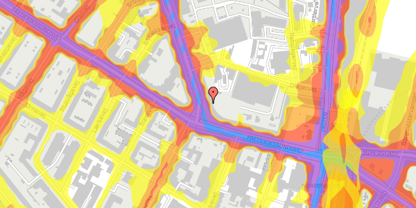 Trafikstøjkort på Frederiksborgvej 6, 3. tv, 2400 København NV