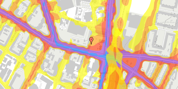 Trafikstøjkort på Frederikssundsvej 14B, 2. th, 2400 København NV