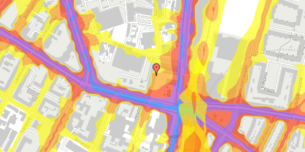 Trafikstøjkort på Frederikssundsvej 14D, st. th, 2400 København NV