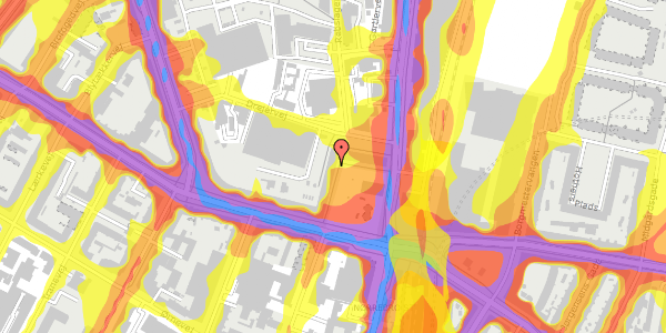 Trafikstøjkort på Frederikssundsvej 14E, st. th, 2400 København NV