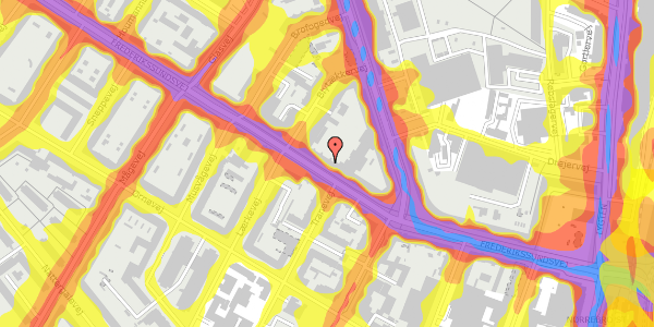 Trafikstøjkort på Frederikssundsvej 38, kl. tv, 2400 København NV