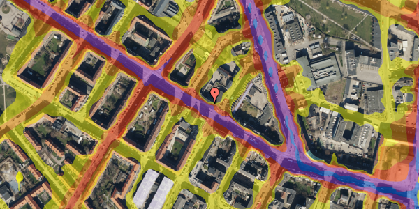 Trafikstøjkort på Frederikssundsvej 50, 2. 1, 2400 København NV