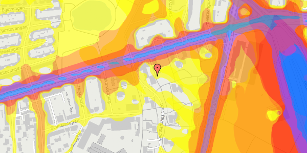 Trafikstøjkort på Frederikssundsvej 123C, 2. th, 2700 Brønshøj