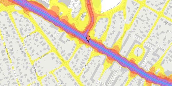 Trafikstøjkort på Frederikssundsvej 247, 2700 Brønshøj