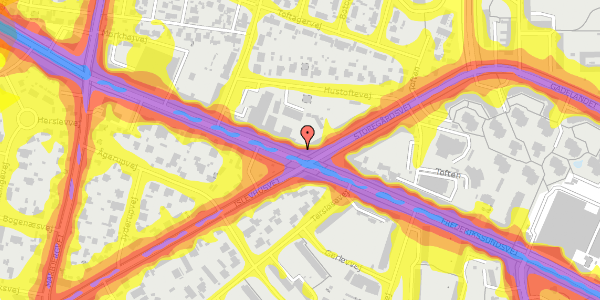 Trafikstøjkort på Frederikssundsvej 320, 2. th, 2700 Brønshøj