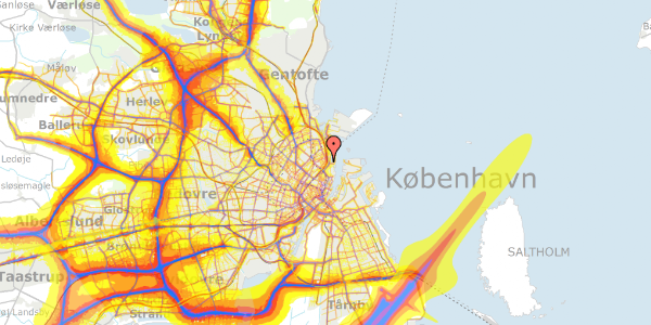 Trafikstøjkort på Fridtjof Nansens Plads 6, st. th, 2100 København Ø