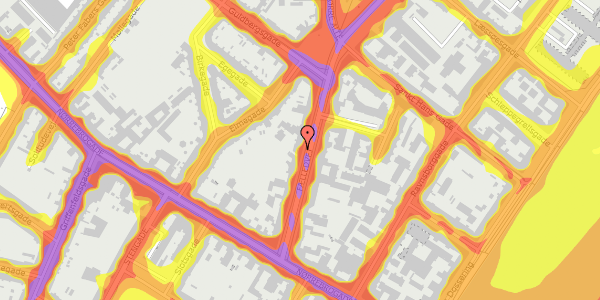 Trafikstøjkort på Fælledvej 17, 4. th, 2200 København N