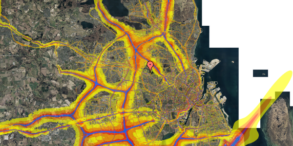 Trafikstøjkort på Gadelandet 4, 3. 2, 2700 Brønshøj