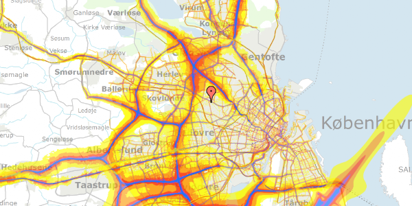 Trafikstøjkort på Gadstrupvej 2, 2700 Brønshøj