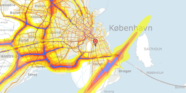 Trafikstøjkort på Gammelgang 2, 2300 København S