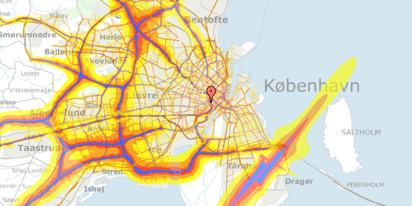 Trafikstøjkort på Gammel Kongevej 15C, 1. , 1610 København V