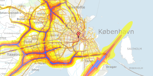 Trafikstøjkort på Gammel Kongevej 21A, 1. tv, 1610 København V