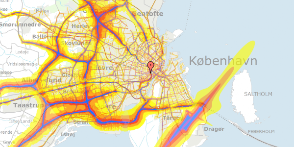 Trafikstøjkort på Gammel Kongevej 21C, 1. , 1610 København V