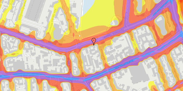 Trafikstøjkort på Gammel Kongevej 21, st. , 1610 København V