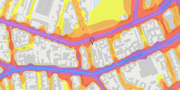 Trafikstøjkort på Gammel Kongevej 27, kl. 1, 1610 København V