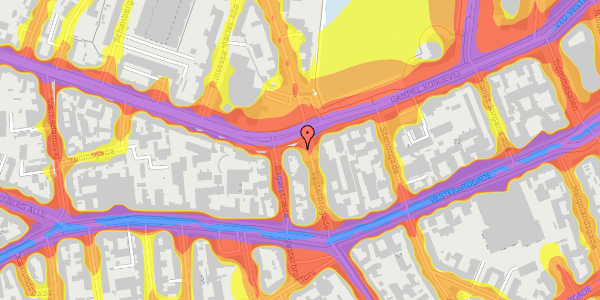 Trafikstøjkort på Gammel Kongevej 29A, 1. , 1610 København V