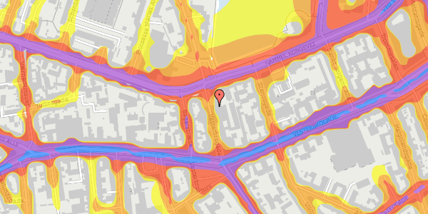 Trafikstøjkort på Gammel Kongevej 29, kl. 1, 1610 København V