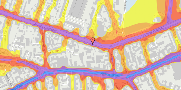 Trafikstøjkort på Gammel Kongevej 35A, st. , 1610 København V