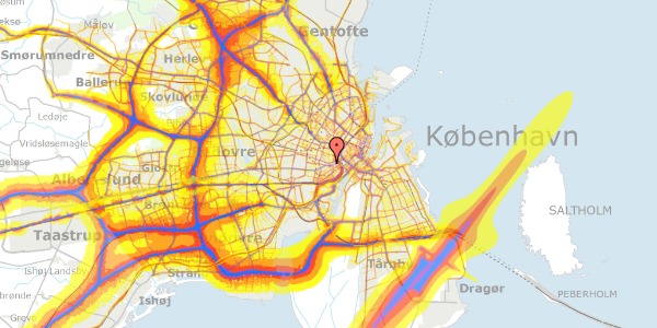 Trafikstøjkort på Gammel Kongevej 35C, 1. , 1610 København V