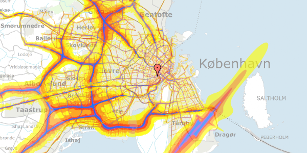 Trafikstøjkort på Gammel Kongevej 35E, st. th, 1610 København V