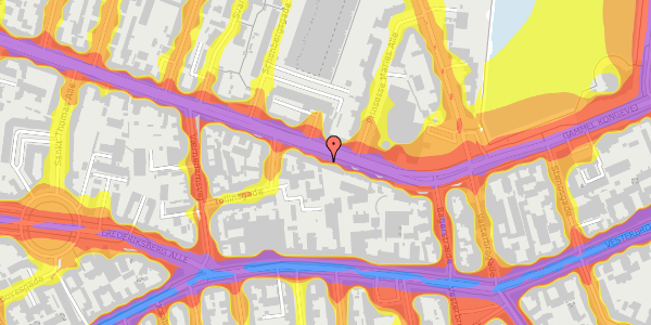 Trafikstøjkort på Gammel Kongevej 37A, st. mf, 1610 København V