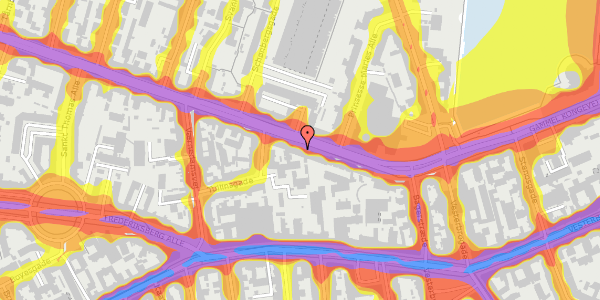 Trafikstøjkort på Gammel Kongevej 39H, 1610 København V