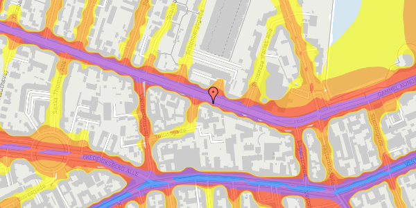 Trafikstøjkort på Gammel Kongevej 41, 1. , 1610 København V