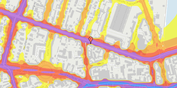 Trafikstøjkort på Gammel Kongevej 53A, 1610 København V