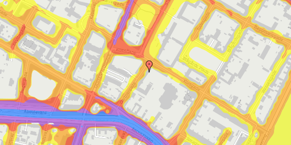 Trafikstøjkort på Gartnergade 3, 5. th, 2200 København N