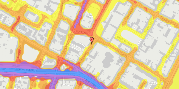 Trafikstøjkort på Gartnergade 4, 3. th, 2200 København N