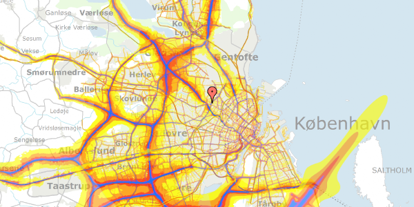 Trafikstøjkort på Gemmet 2, 5. th, 2400 København NV