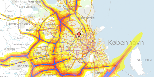 Trafikstøjkort på Genforeningspladsen 20, st. tv, 2400 København NV