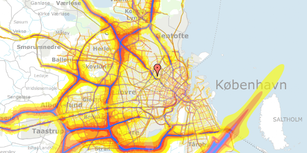 Trafikstøjkort på Genforeningspladsen 20, 2. tv, 2400 København NV