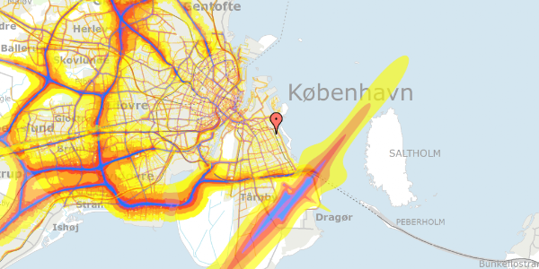 Trafikstøjkort på Genuavej 22C, 2300 København S