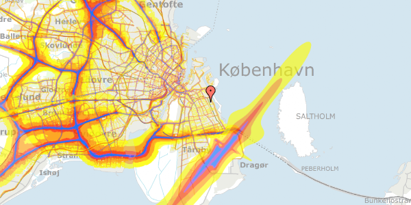 Trafikstøjkort på Genuavej 31, 2300 København S