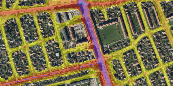 Trafikstøjkort på Georginevej 2, 4. th, 2300 København S