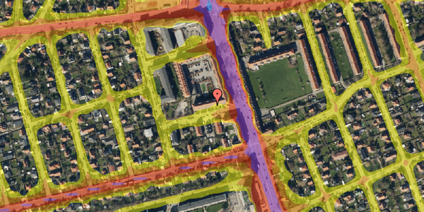 Trafikstøjkort på Georginevej 4, 4. tv, 2300 København S