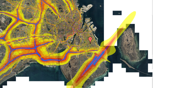 Trafikstøjkort på Georginevej 8, st. th, 2300 København S