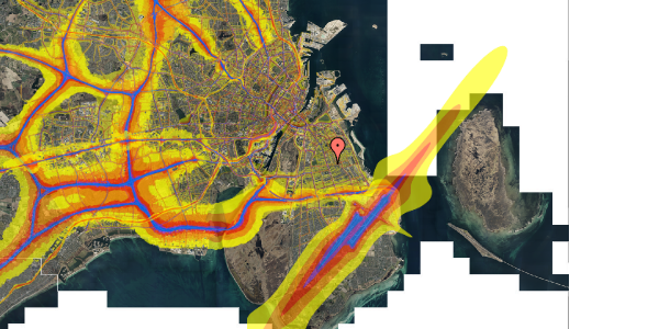 Trafikstøjkort på Gerbrandsvej 10, 1. 4, 2300 København S