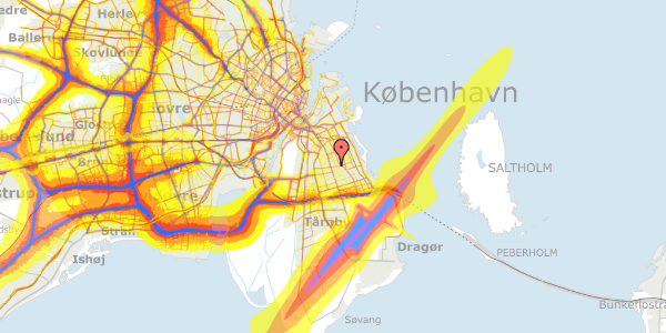 Trafikstøjkort på Gerbrandsvej 12, 2. 4, 2300 København S