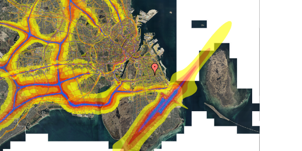 Trafikstøjkort på Gerbrandsvej 22, st. 2, 2300 København S